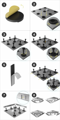 Поддон каменный прямоугольник графит (70*100*2,5) Strong GR-S270100Q Grossman фото в интернет-магазине Русалия
