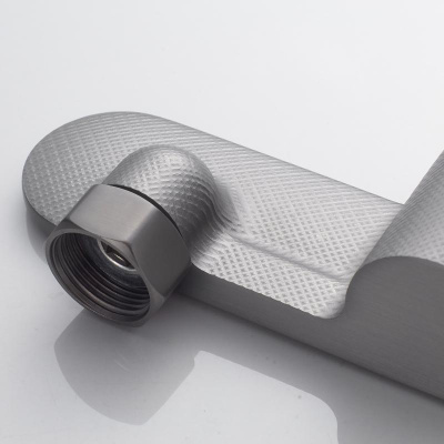 Гигиенический душ со смесителем Shevanik S4705T-1, оружейная сталь фото в интернет-магазине Русалия