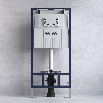 IS100151.701700 Инсталляция MasterFit с клав L глянц хром с подвес унит Spirit V2.0 FlashClean с сид м/лиф Am.Pm фото в интернет-магазине Русалия