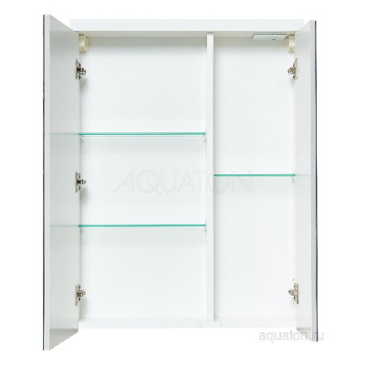 Зеркальный шкаф AQUATON Брук 60 белый 1A200502BC010 фото в интернет-магазине Русалия