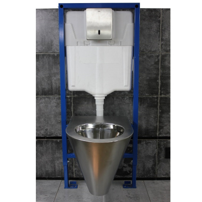 Унитаз подвесной из нержавеющей стали УПббА Тругор фото в интернет-магазине Русалия