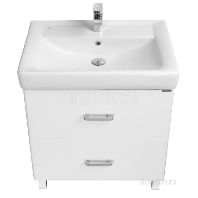 Тумба под раковину AQUATON Америна 80 Н белый 1A169401AM010 фото в интернет-магазине Русалия