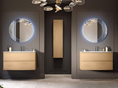 Зеркало со встроенной LED подсветкой 45053, Диаметр 80 см CEZARES фото в интернет-магазине Русалия