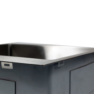 Кухонная мойка R5050H ProfLine 3,0/220 САТИН врезная прямоугольная Melana фото в интернет-магазине Русалия