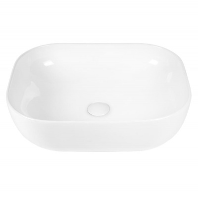 BOND S61-500 Раковина накладная прямоугольная 50*40*14,5см белая фото в интернет-магазине Русалия