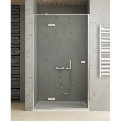 Дверь в нишу NEW TRENDY REFLEXA L 80x200 EXK-5057 (хром) фото в интернет-магазине Русалия