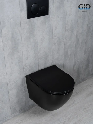 Унитаз подвесной Tornado Gid Tr2122TF-Bm 62261Y черный матовый 49x36x36 фото в интернет-магазине Русалия