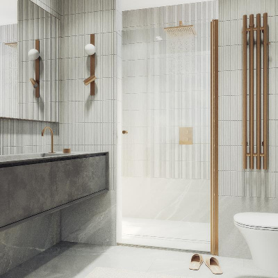 Душевая дверь на монопетле 1980*600 Стекло 6 мм Бесцветное MGD-809-2 Maybah Glass фото в интернет-магазине Русалия