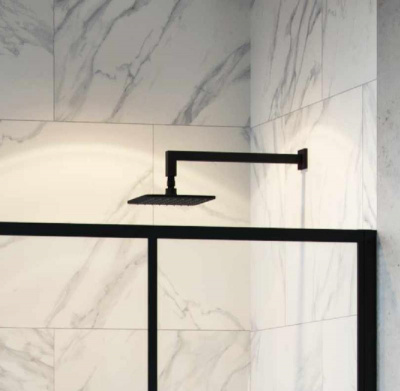 Верхний душ EXCELLENT Slim AREX.3022BL 20х20 см (черный мат) фото в интернет-магазине Русалия