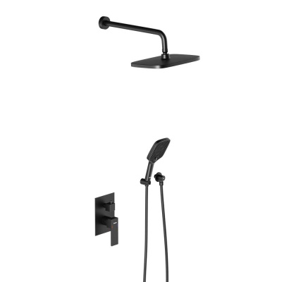 953520300 Gala встраиваемая душевая система  с ванно-душевым смесителем, чёрный Damixa фото в интернет-магазине Русалия