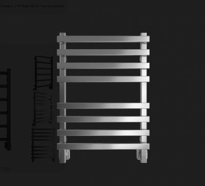 Полотенцесушитель ДВИН N plaza 80/50 Водяной К8 квадрат Полированный 4657812414684 фото в интернет-магазине Русалия