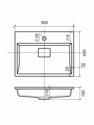 Тумба с раковиной Uperwood Barsa 50 см, раковина белая, подвесная тумба белая/дуб сонома 29830205646 фото в интернет-магазине Русалия