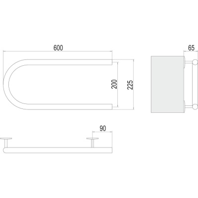 Полотенцесушитель электрический Terminus П-обр 60х20 4620768883941 фото в интернет-магазине Русалия