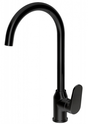 Смеситель для кухни Eler Black F7191238BM-RUS черный МАТОВЫЙ Bravat фото в интернет-магазине Русалия