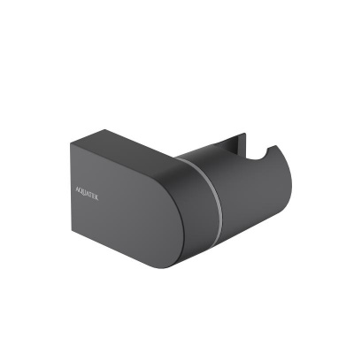 Держатель ручного душа AQUATEK, матовый черный AQ2406MB фото в интернет-магазине Русалия