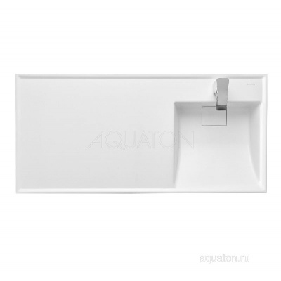 Раковина AQUATON Лондри 1050 белая правая 1A72223KLH010 фото в интернет-магазине Русалия