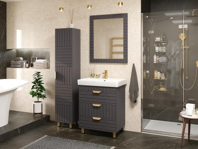 Шкаф - пенал Gloster 35 правый GLOS-05035-48-2П Brevita фото в интернет-магазине Русалия