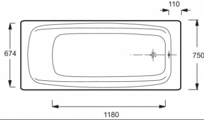 Чугунная ванна JACOB DELAFON DIAPASON E2937 170х75 фото в интернет-магазине Русалия