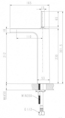 Смеситель для умывальника высокий Spring F179113C-A Bravat фото в интернет-магазине Русалия