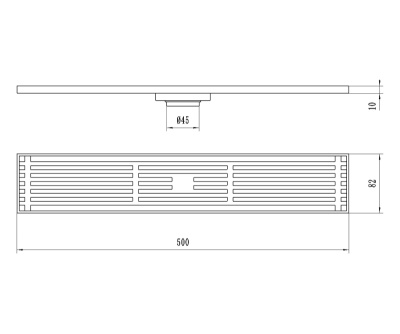 Душевой лоток Bronze de Luxe 80521BR, бронза фото в интернет-магазине Русалия