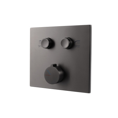 Душевой комплект VSFW-4I211RGM встраиваемый, двухрежимный, вороненая сталь Vincea фото в интернет-магазине Русалия