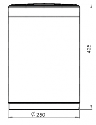 Сенсорное ведро 12 л JAVA (S-882-12W) фото в интернет-магазине Русалия