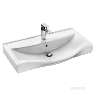 Раковина Santek Беверли 80 отверстие под смеситель 1WH302422 фото в интернет-магазине Русалия