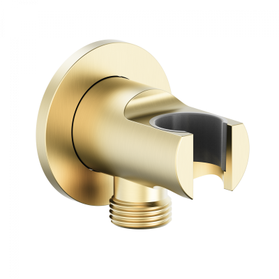 Шланговое подключение с держателем WONZON & WOGHAND, Брашированное золото (WW-HZ2319-BG) фото в интернет-магазине Русалия