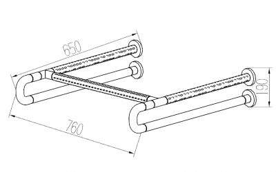 Поручень для писсуара 3W011 Dikalan фото в интернет-магазине Русалия
