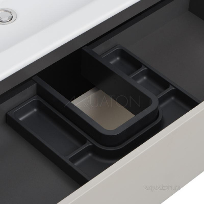 Тумба под раковину AQUATON Сохо 75 cлэйт, галька серая 1A258101AJ9A0 фото в интернет-магазине Русалия