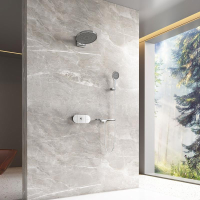 Душевой комплект Futura VSFW-2F12TCH термостатический встраиваемый, 3 режима, хром Vincea фото в интернет-магазине Русалия