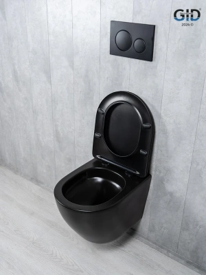 Унитаз подвесной Tornado Gid Tr2122TF-Bm 62261Y черный матовый 49x36x36 фото в интернет-магазине Русалия