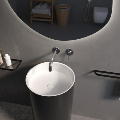 Смеситель для умывальника скрытого монтажа WHITECROSS Y Y1215CR (хром) фото в интернет-магазине Русалия