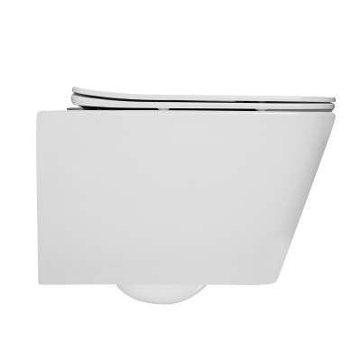 BOND F04-10 Унитаз подвесной безободковый с сиденьем с микролифтом фото в интернет-магазине Русалия