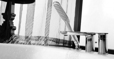 Встраиваемый смеситель на борт ванны Gina F565104C-2-RUS Bravat фото в интернет-магазине Русалия