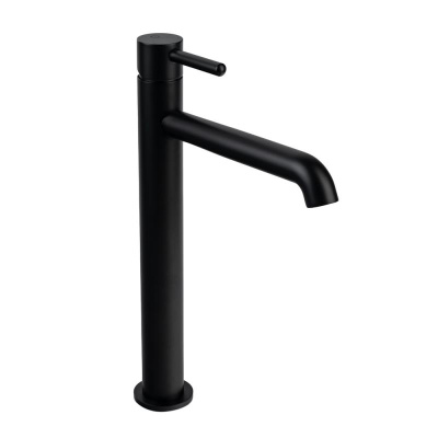 Смеситель для раковины высокий FILARETE Roun FL6020BL, черный фото в интернет-магазине Русалия