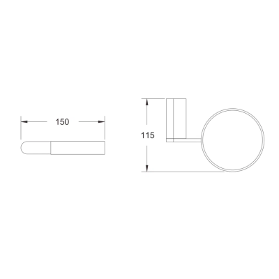 Ершик для унитаза Rose RG1700, хром фото в интернет-магазине Русалия
