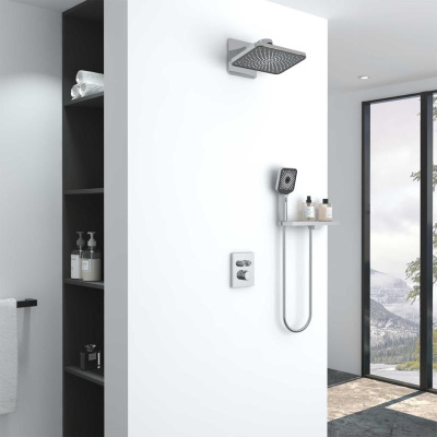 Душевой комплект Inspire VSFW-3I21MT4RCH встраиваемый, термостатический, двухрежимный, хром Vincea фото в интернет-магазине Русалия