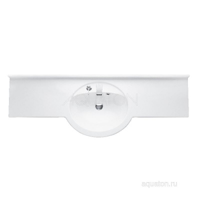 Раковина AQUATON Отель 5/150 белая с навесами 1A70133NOT010 фото в интернет-магазине Русалия