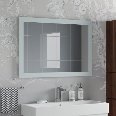 Зеркало с подсветкой Relax 1000х700 ЗЛП470 Continent фото в интернет-магазине Русалия