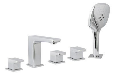 Смеситель на борт ванны с душем AltroBagno Lamberto 020101 Cr AltroBagnoLamberto020101Cr фото в интернет-магазине Русалия