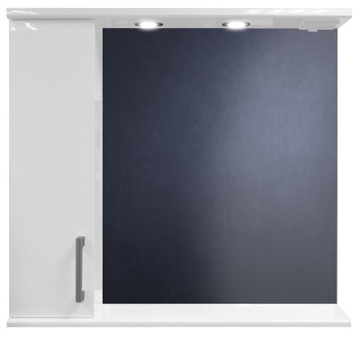 Loranto Модерн Зеркало-шкаф 80 левостороннее (CS00046147) фото в интернет-магазине Русалия