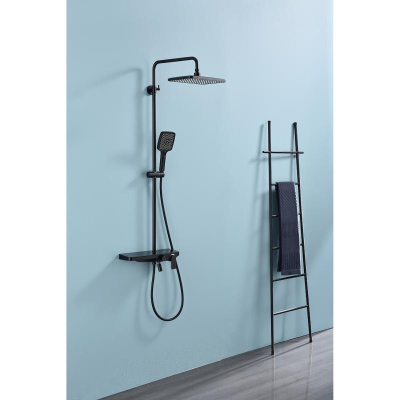 Душевая система Raglo R60.24.06, черный фото в интернет-магазине Русалия