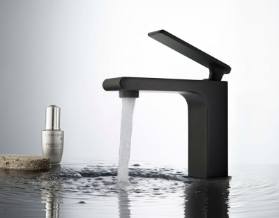 Смеситель для раковины Timo Anni (2761/03F) черный фото в интернет-магазине Русалия