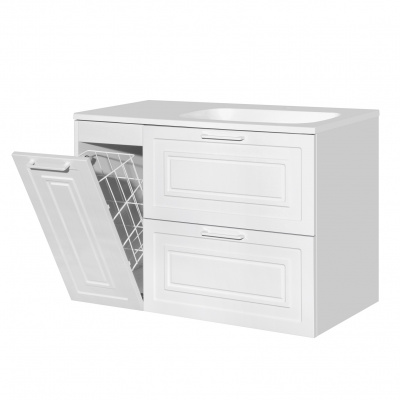 Тумба с раковиной Альба 90 подвесная ПРАВАЯ Style Line фото в интернет-магазине Русалия