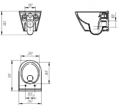 Унитаз подвесной City Oval Clean On микролифт A63114 Cersanit фото в интернет-магазине Русалия