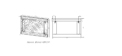 Зеркало "Даллас 120", Люкс белое СС-00000393 Style Line фото в интернет-магазине Русалия