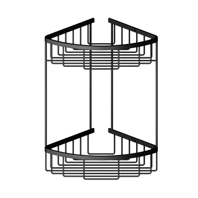 Полка угловая двойная Timo Saona (13082/03) черный фото в интернет-магазине Русалия