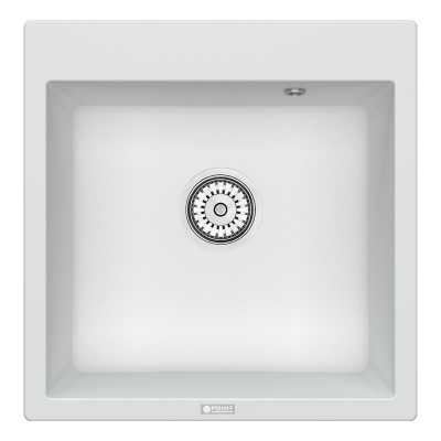 Мойка кухонная Point Арбель 51 PN3001W, белый фото в интернет-магазине Русалия