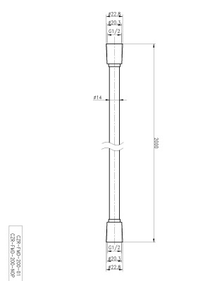 Гибкий шланг CEZARES CZR-FMD-200-01 фото в интернет-магазине Русалия